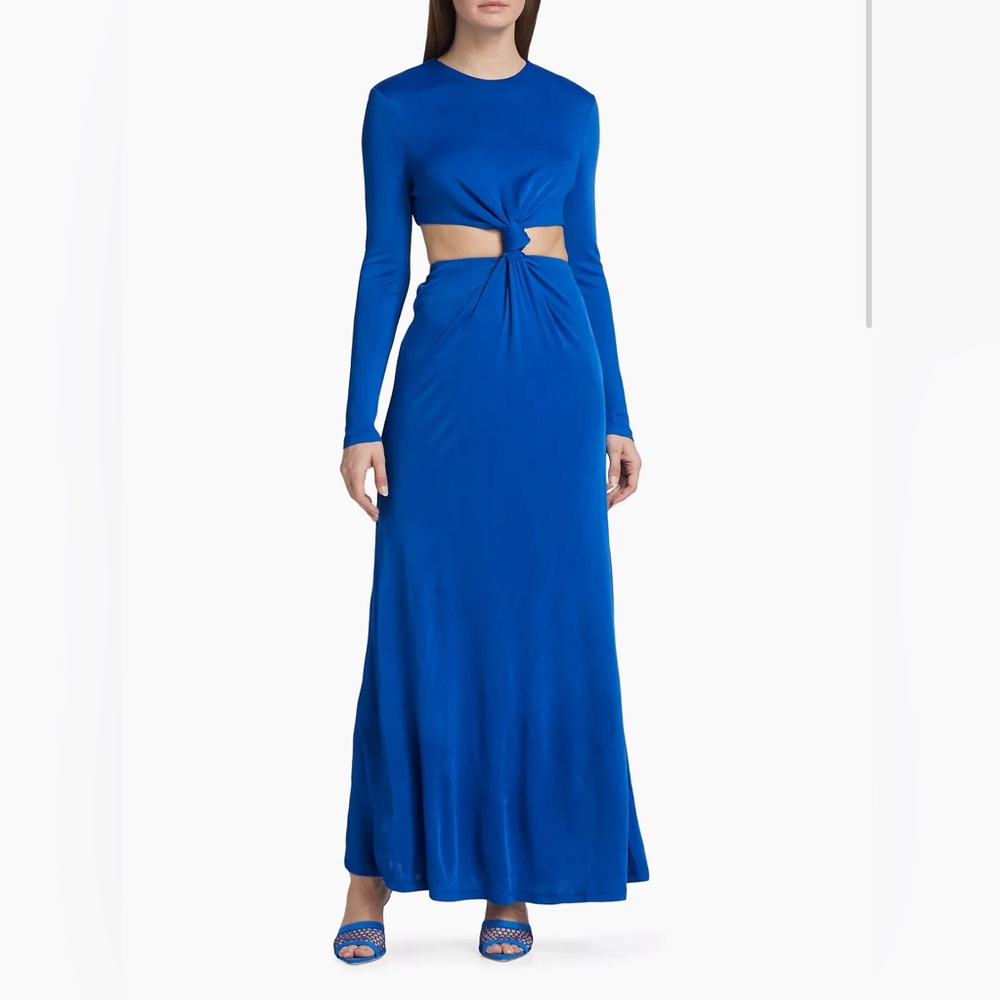Farm Rio Knotted Cut-Out Maxi Dress